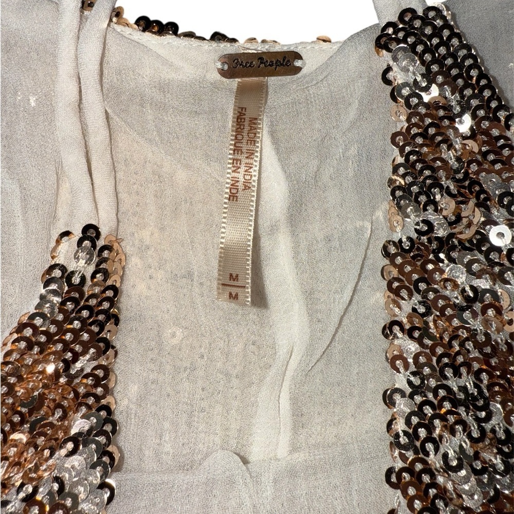 Free People Gold Mini Dress - Picture 2 of 2